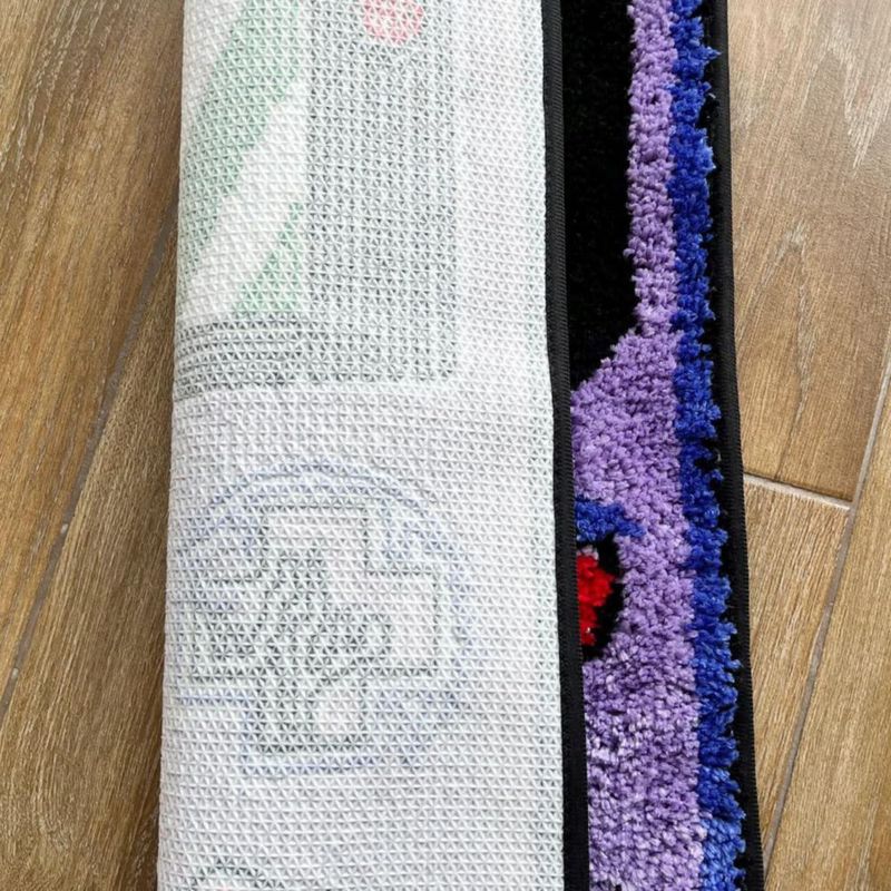 Alfombra LAKEA 60 cm Púrpura Consola de Juegos con Felpa