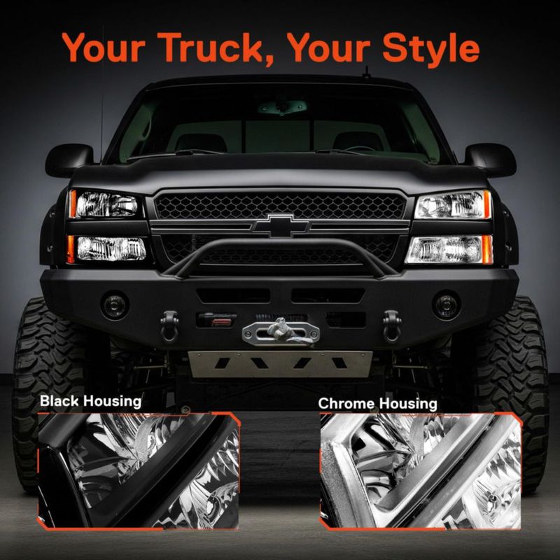 Conjunto de faros TRUE MODS para Chevy Silverado 2003‑2006