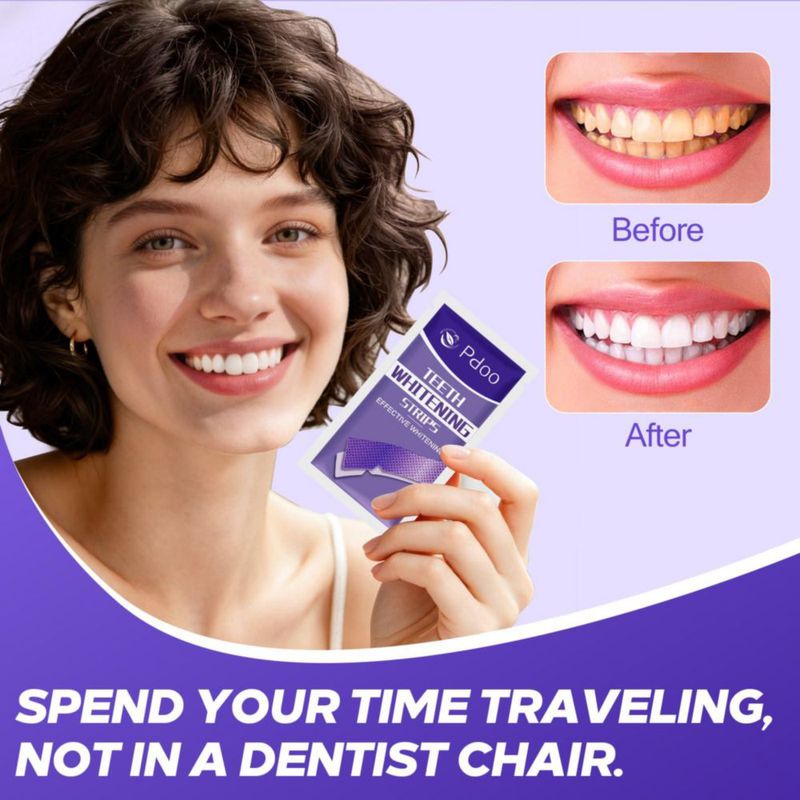 Tiras blanqueadoras dentales Pdoo 42 unidades color morado