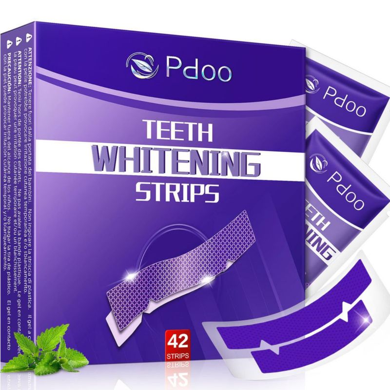 Tiras blanqueadoras dentales Pdoo 42 unidades color morado