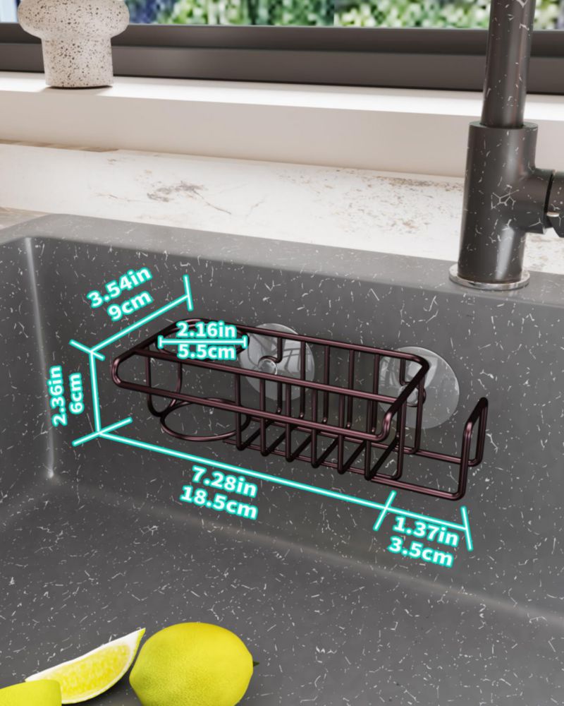 Organizador para fregadero de cocina HapiRm 4‑en‑1 Bronce