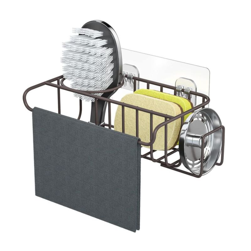 Organizador para fregadero de cocina HapiRm 4‑en‑1 Bronce