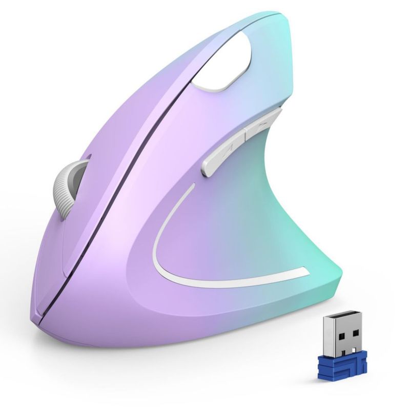 Ratón TECKNET vertical inalámbrico Bluetooth 4800 DPI para 3 dispositivos