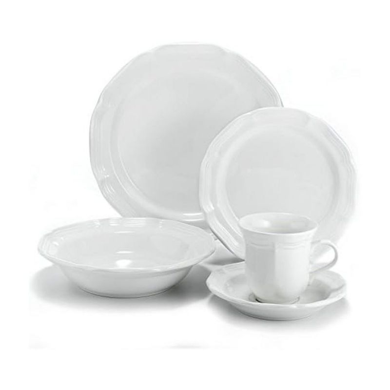 Juego de servicio Mikasa de 5 piezas color crema