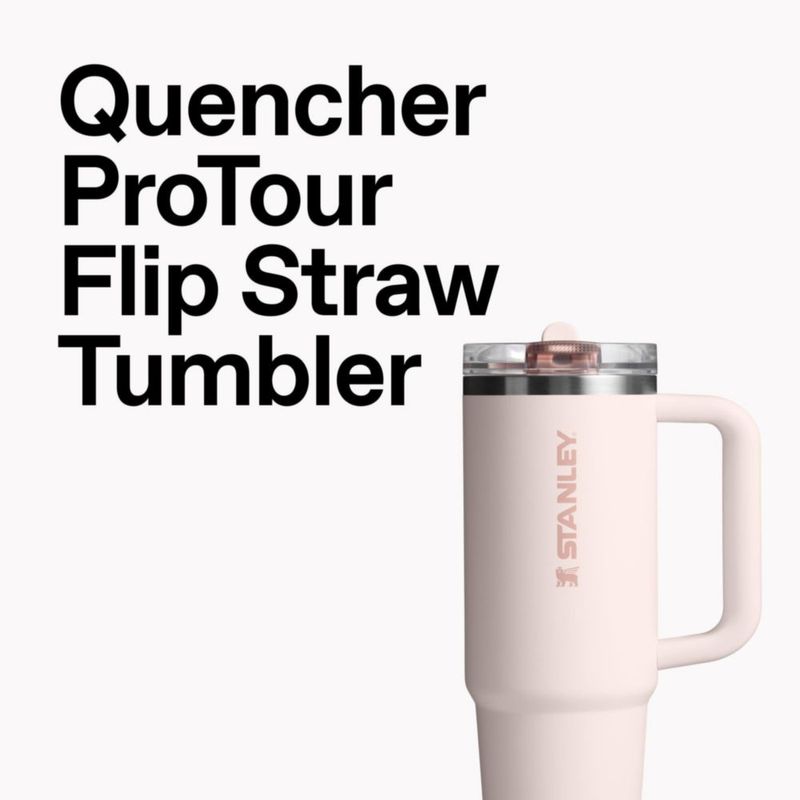 Vaso térmico STANLEY Quencher ProTour 12 L con sorbete abatible – Vermilión Hypergrip