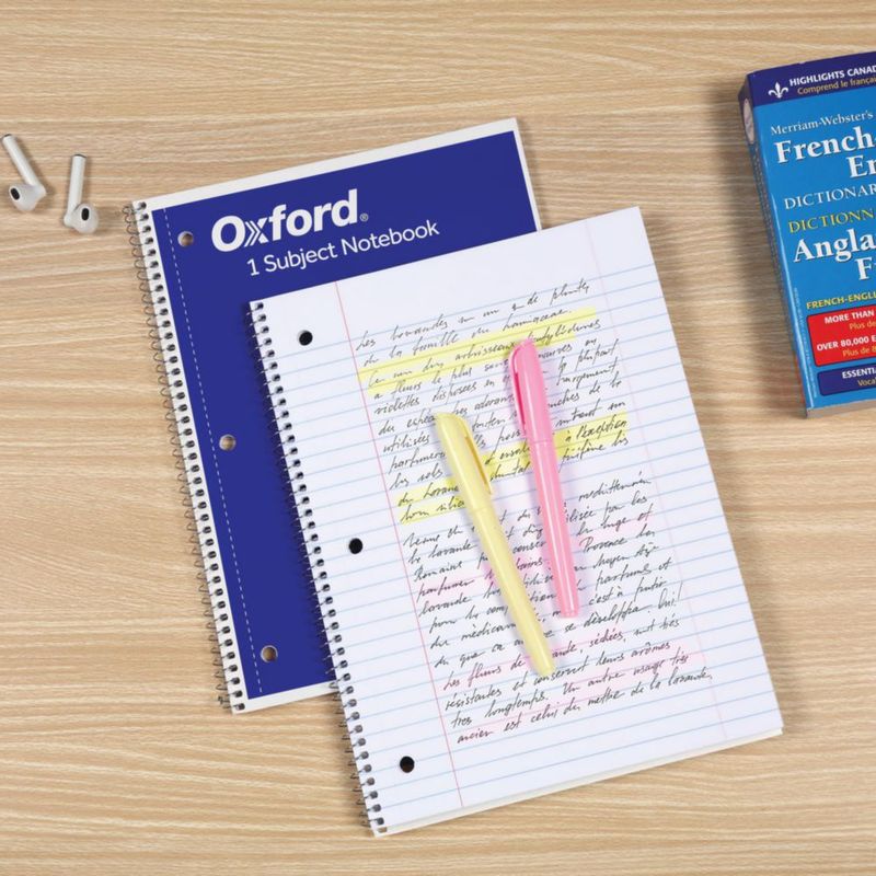 Cuaderno Oxford 12 unidades Rayado amplio Azul 70 hojas