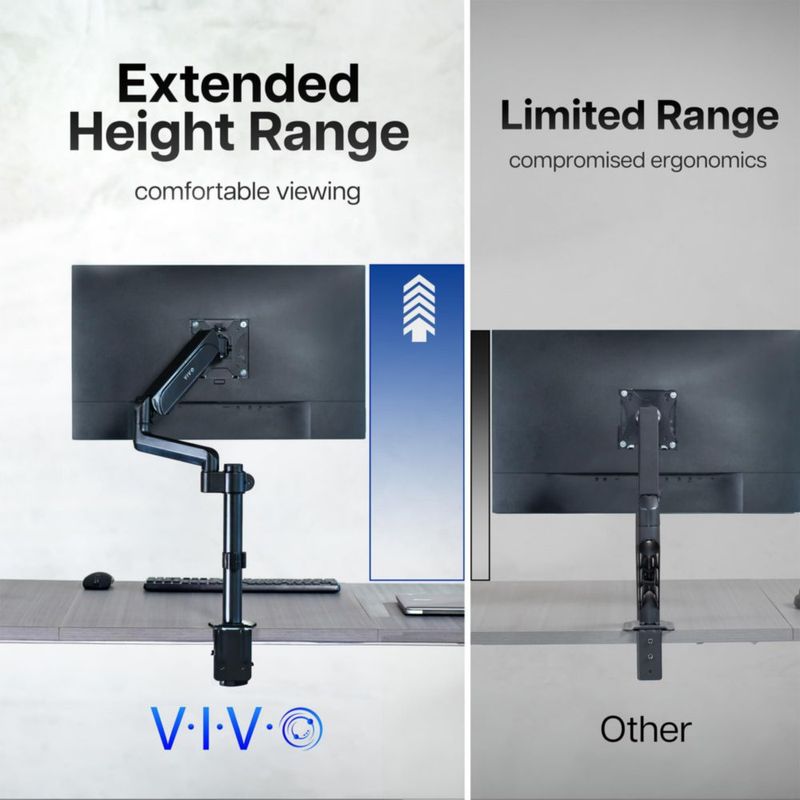 Brazo para monitor VIVO 17-32\" con inclinación y giro totalmente articulados