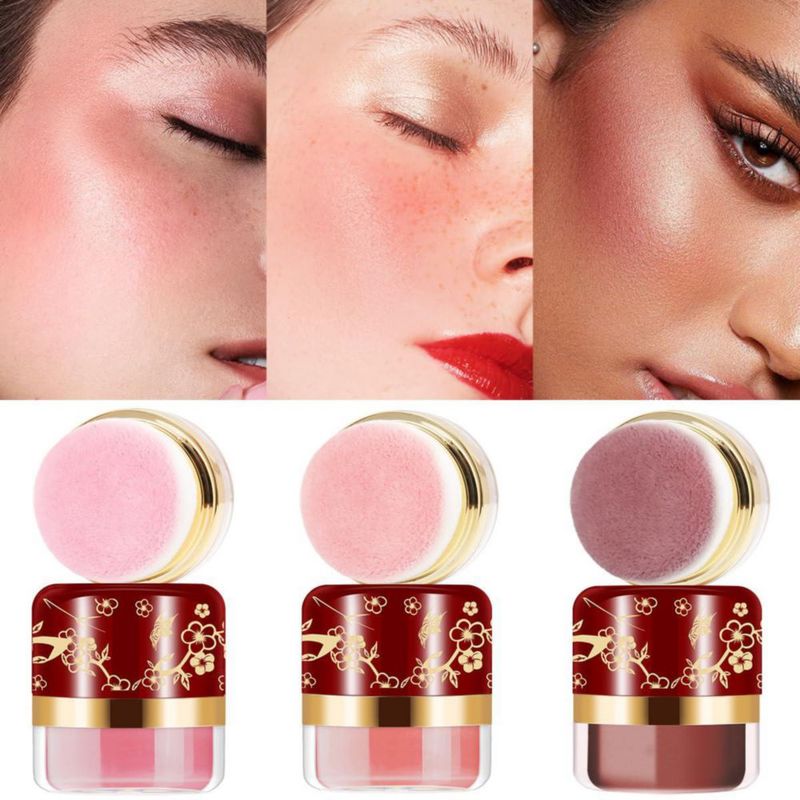 Polvo de Rubor ROUSE Set de 3 Colores Vegano y Libre de Crueldad