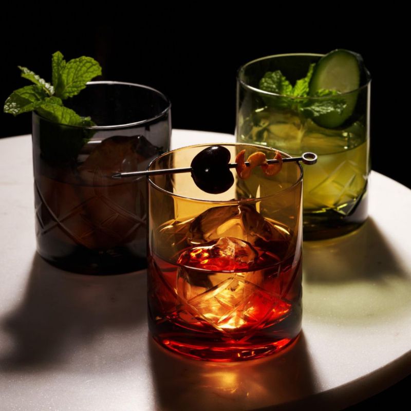Vasos tipo old fashioned Viski 325 ml Verde - Pack de 2