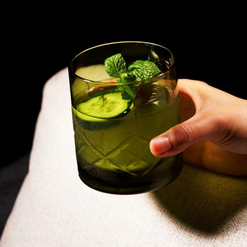 Vasos tipo old fashioned Viski 325 ml Verde - Pack de 2