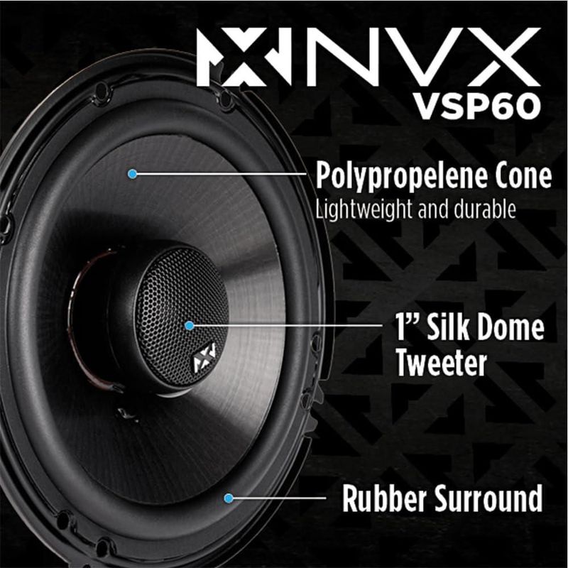 Altavoces para coche NVX VSP60 6" 600W par de 2 vías
