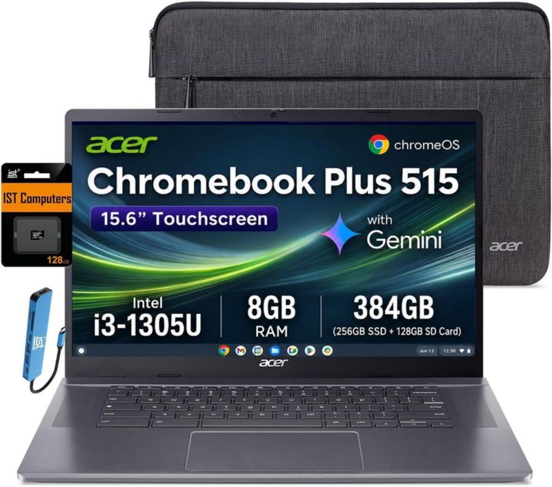 Chromebook Acer Plus 515 156" i3-1305U 8 GB 384 GB