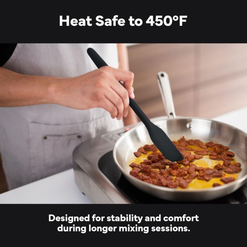 Espátula de Cocina Misen 28 cm Negra Resistente al Calor