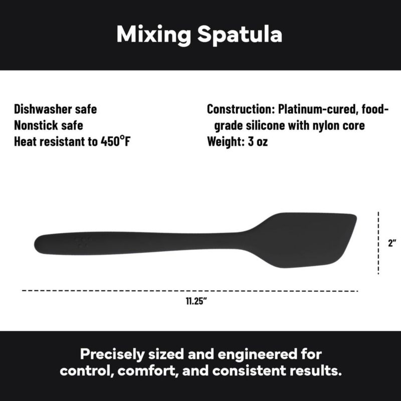 Espátula de Cocina Misen 28 cm Negra Resistente al Calor