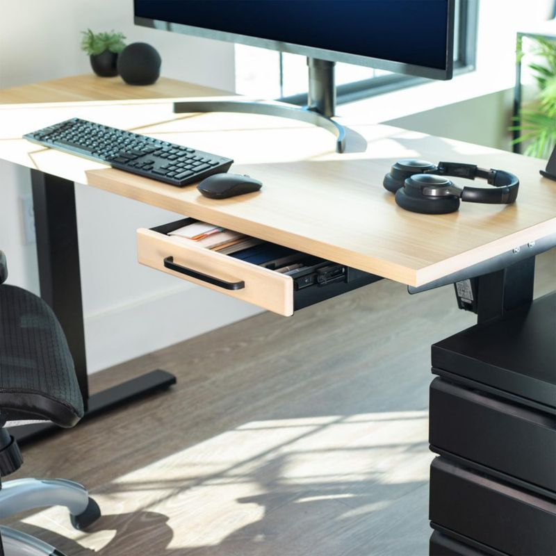 Cajón de Almacenamiento VIVO 33x23 cm Madera Clara DESK-DR1H-C