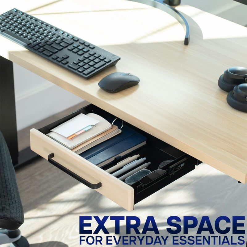 Cajón de Almacenamiento VIVO 33x23 cm Madera Clara DESK-DR1H-C