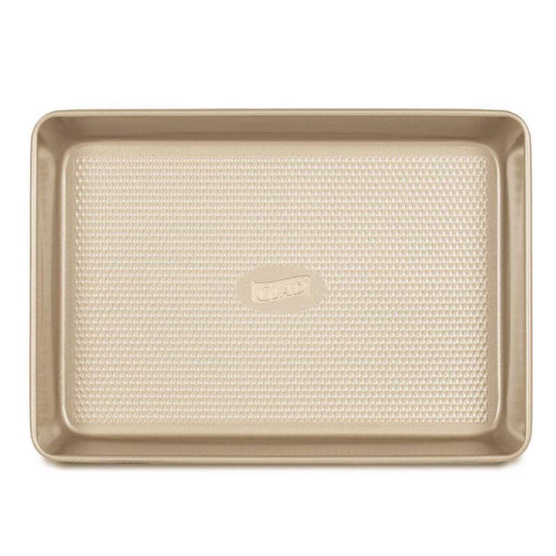 Bandeja para hornear Glad 23x34 cm dorada antiadherente de alta resistencia
