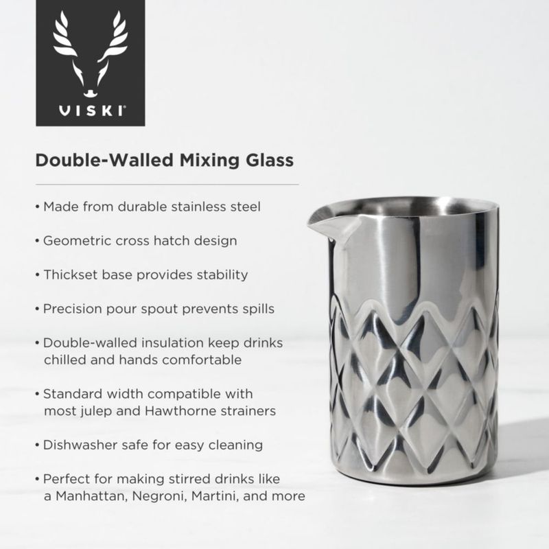 Vaso mezclador Viski 550 ml acero inoxidable (juego de 1)