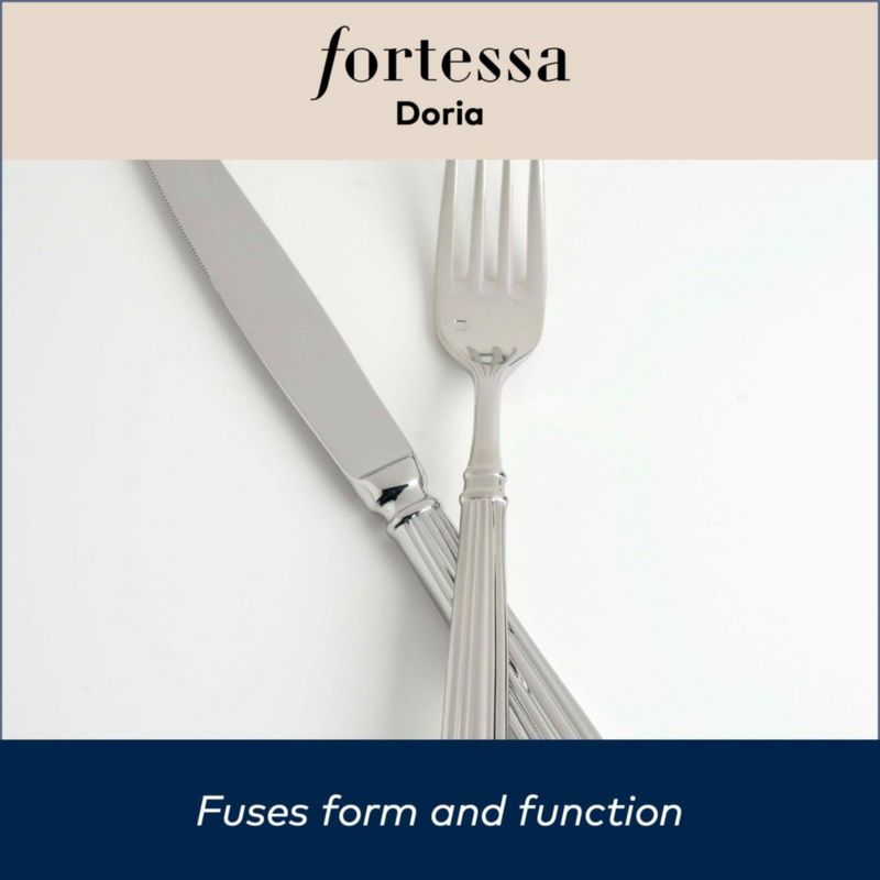 Juego de cubiertos Fortessa Doria 5 piezas de acero inoxidable pulido