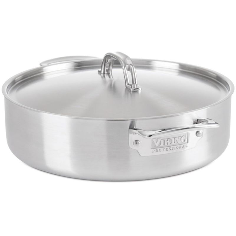 Olla de Cocina Viking 6.4 L Acero Inoxidable de 5 Capas con Acabado Satinado