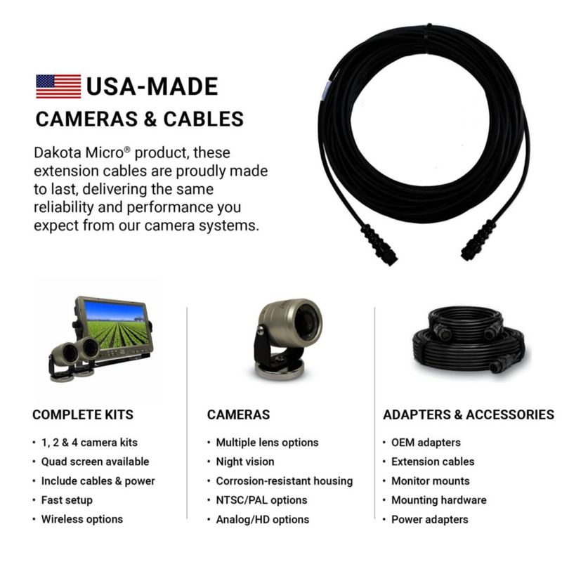 Cable Dakota Micro 18 m Alimentación/Video DMAC-EC60