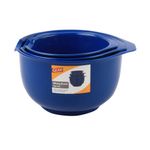 Juego de 3 cuencos Glad azules con diseño apilable