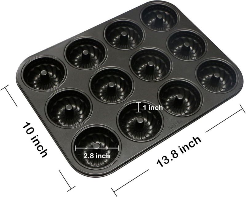 Molde Webake de Acero al Carbono con 12 Cavidades Antiadherentes de 7 cm