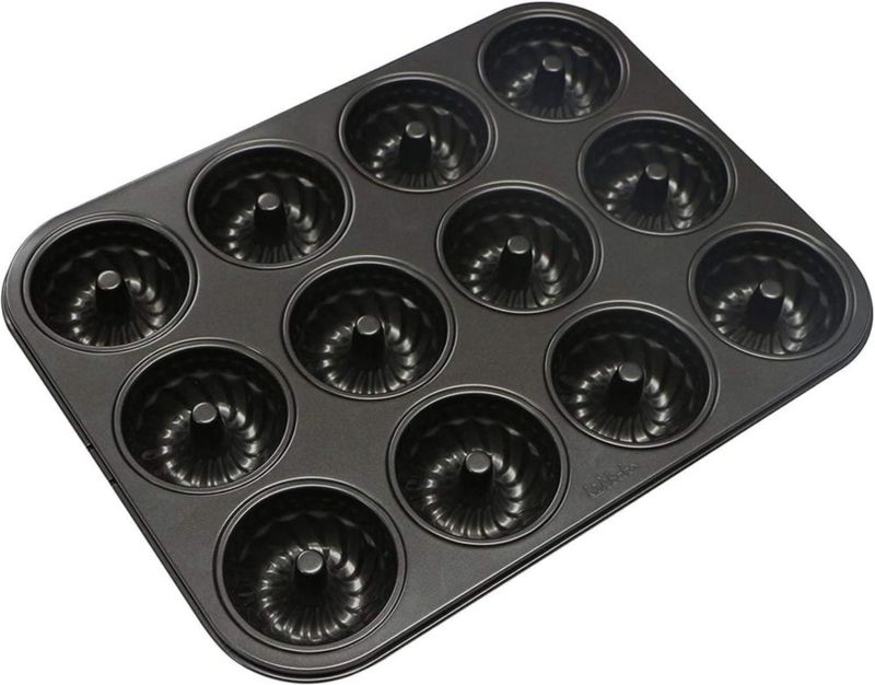 Molde Webake de Acero al Carbono con 12 Cavidades Antiadherentes de 7 cm