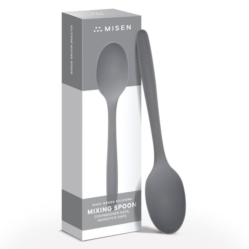 Cuchara mezcladora de silicona Misen gris apta para lavavajillas