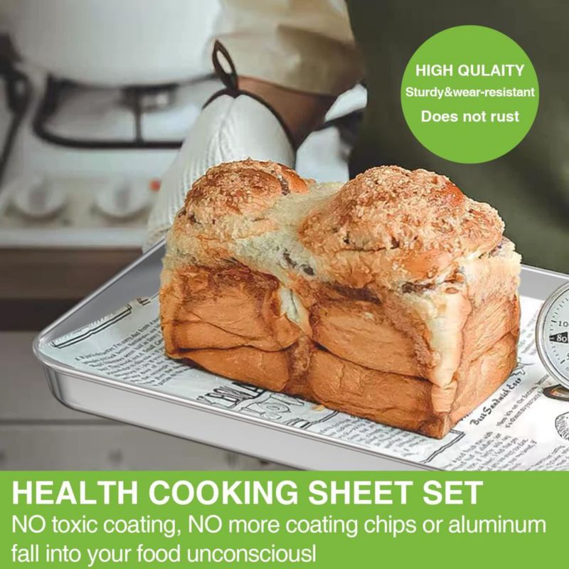 Bandeja para hornear Umite Chef 3 uds 30 × 25 × 25 cm Acero inoxidable