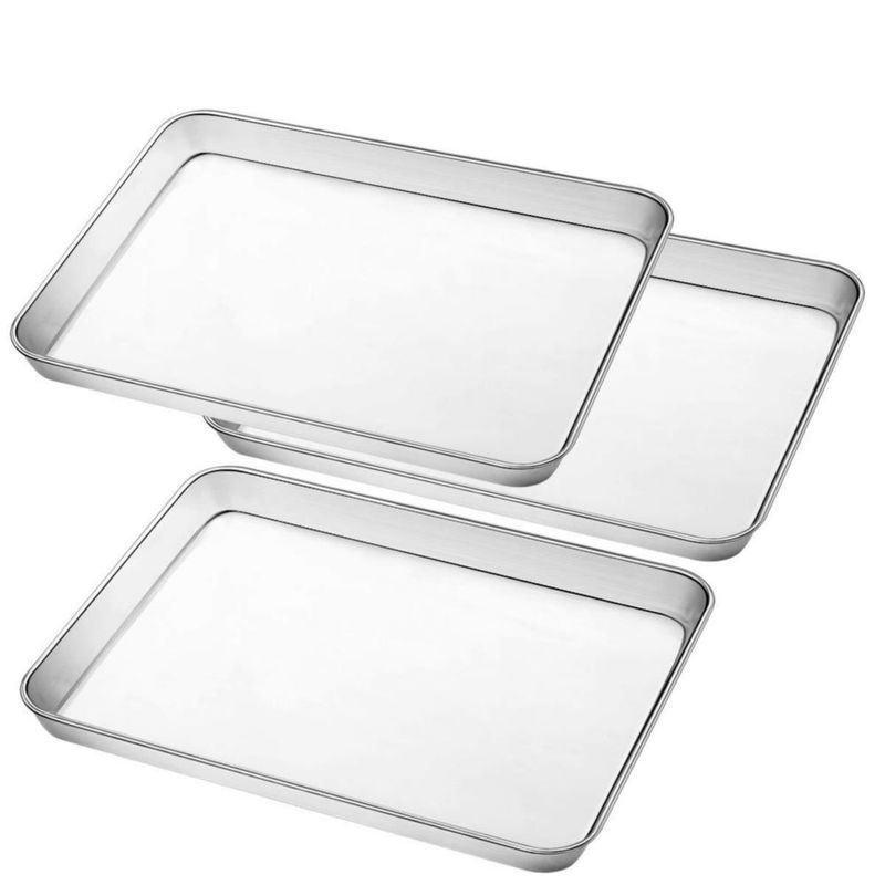 Bandeja para hornear Umite Chef 3 uds 30 × 25 × 25 cm Acero inoxidable