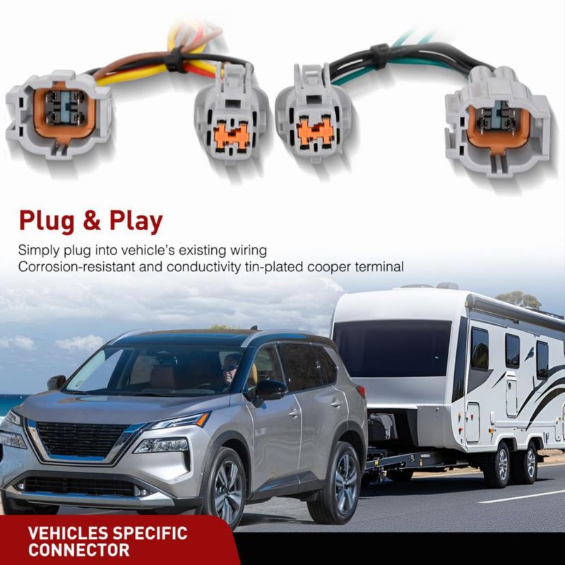 Arnés de cableado Nilight 56459 de 4 pines para Nissan Rogue