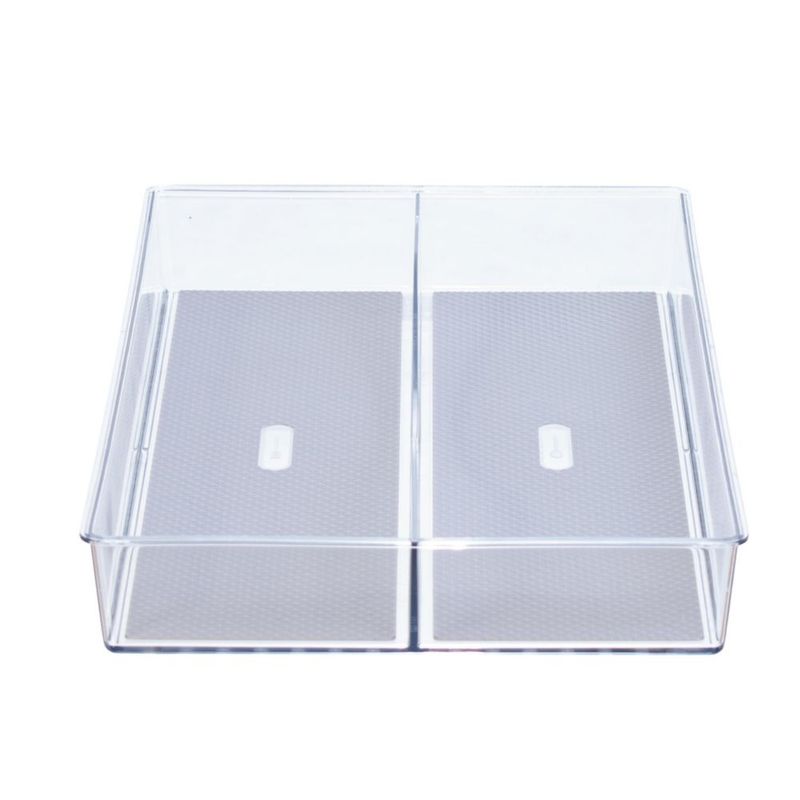 Bandeja de plástico transparente dividida Caddy Glad 38 × 23 cm