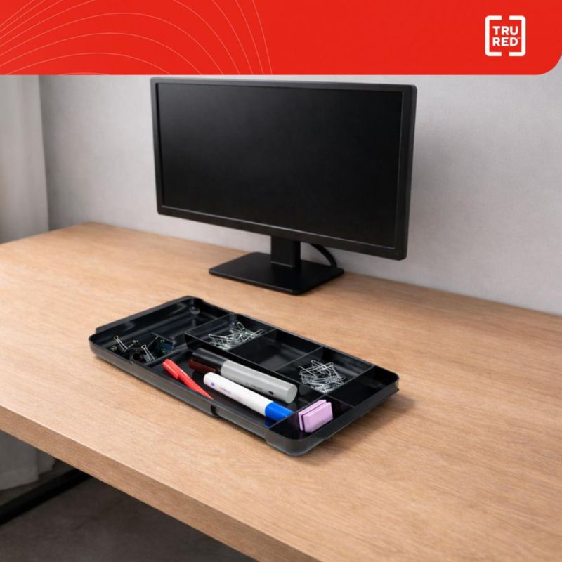 Organizador de cajón TRU RED extensible 32-43 cm negro