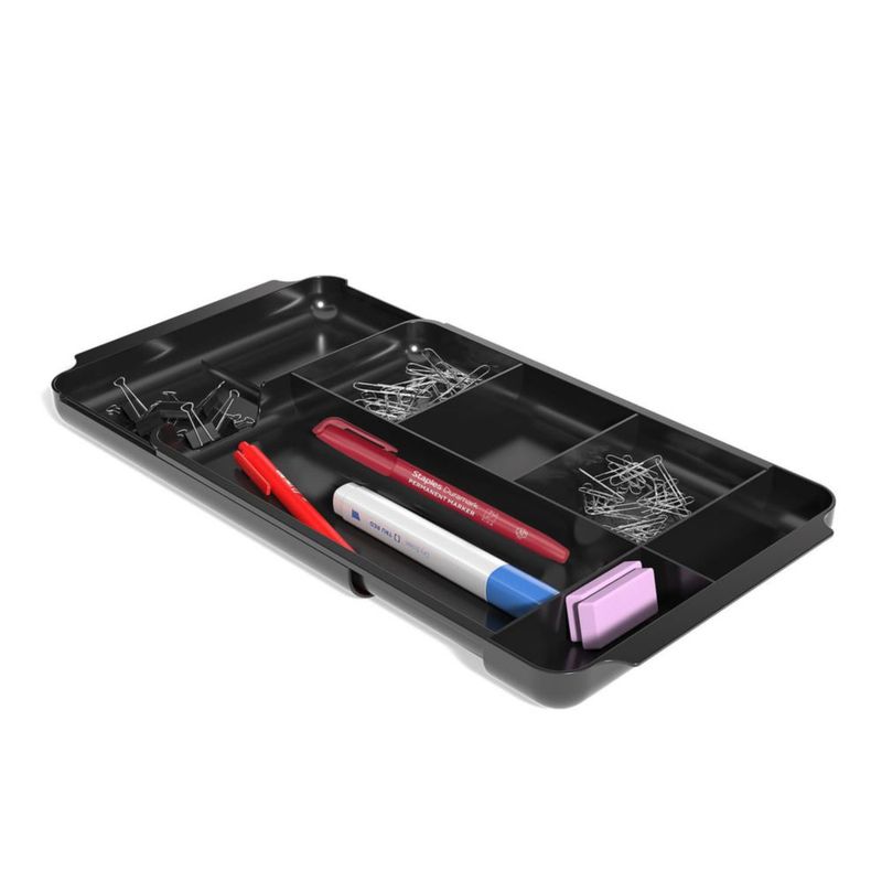 Organizador de cajón TRU RED extensible 32-43 cm negro