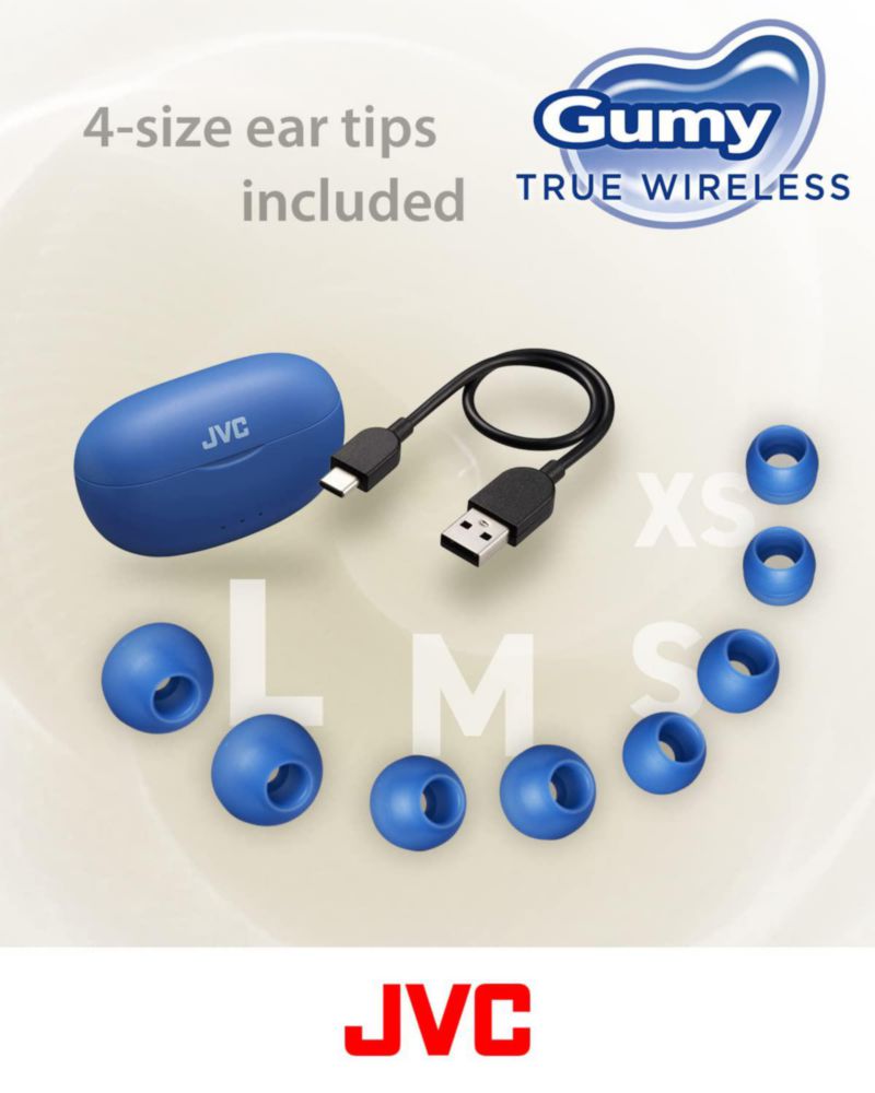 Auriculares JVC Gumy True Wireless BT 5.3 IPX4 24 h