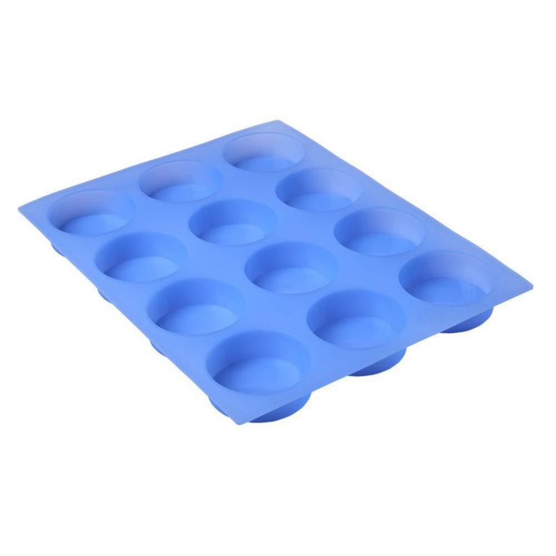 Molde de silicona sin BPA JET LAG 12 cavidades 4 oz para jabón