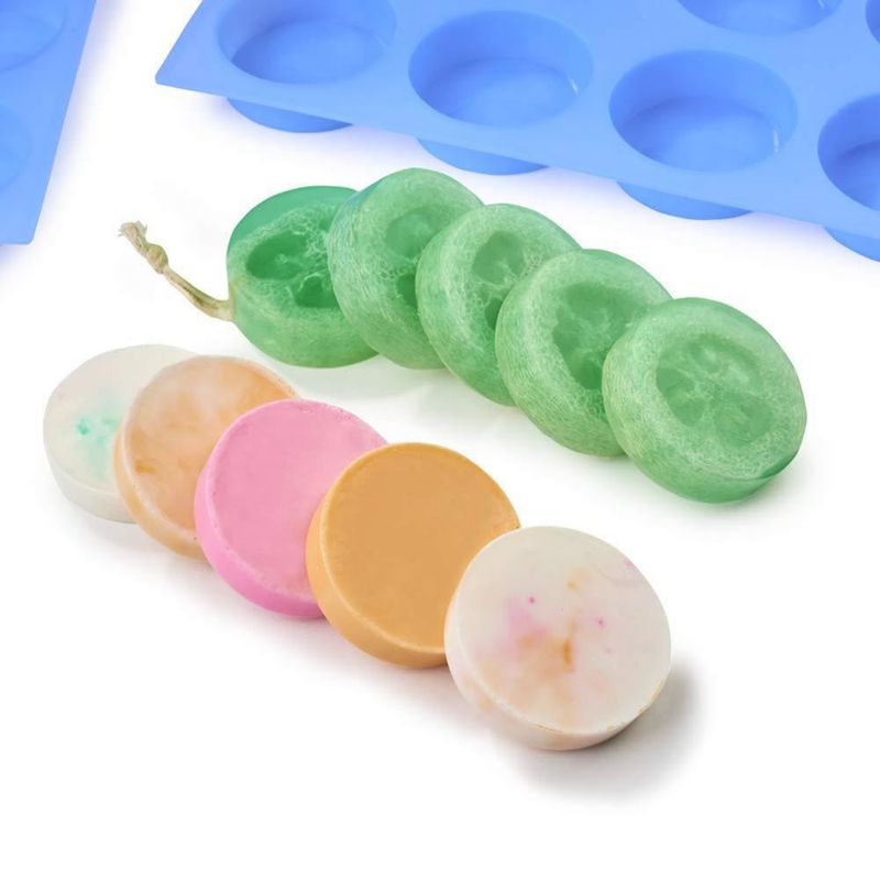 Molde de silicona sin BPA JET LAG 12 cavidades 4 oz para jabón