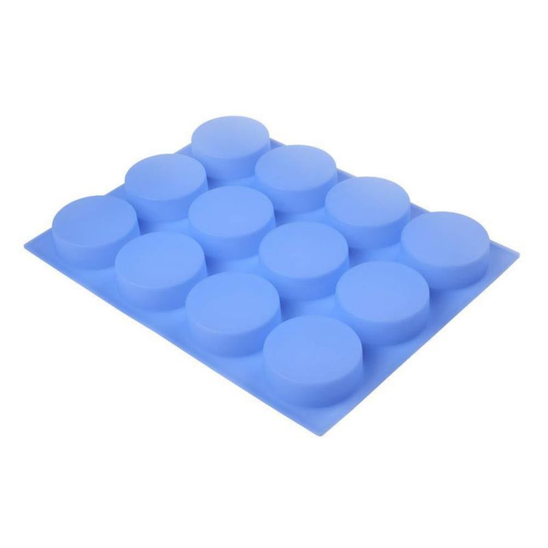 Molde de silicona sin BPA JET LAG 12 cavidades 4 oz para jabón