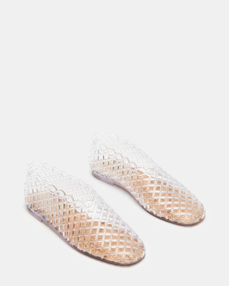 Zapato plano tipo bailarina Steve Madden Grove transparente talla 7