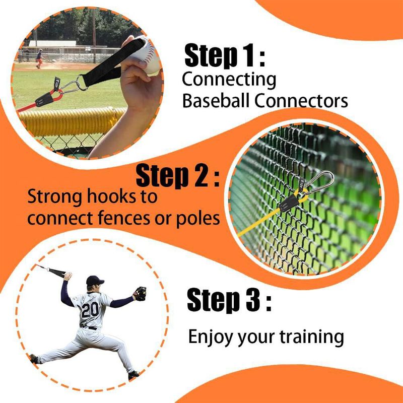 Entrenador de Béisbol Davllin 120 cm – Set de Bandas de Resistencia
