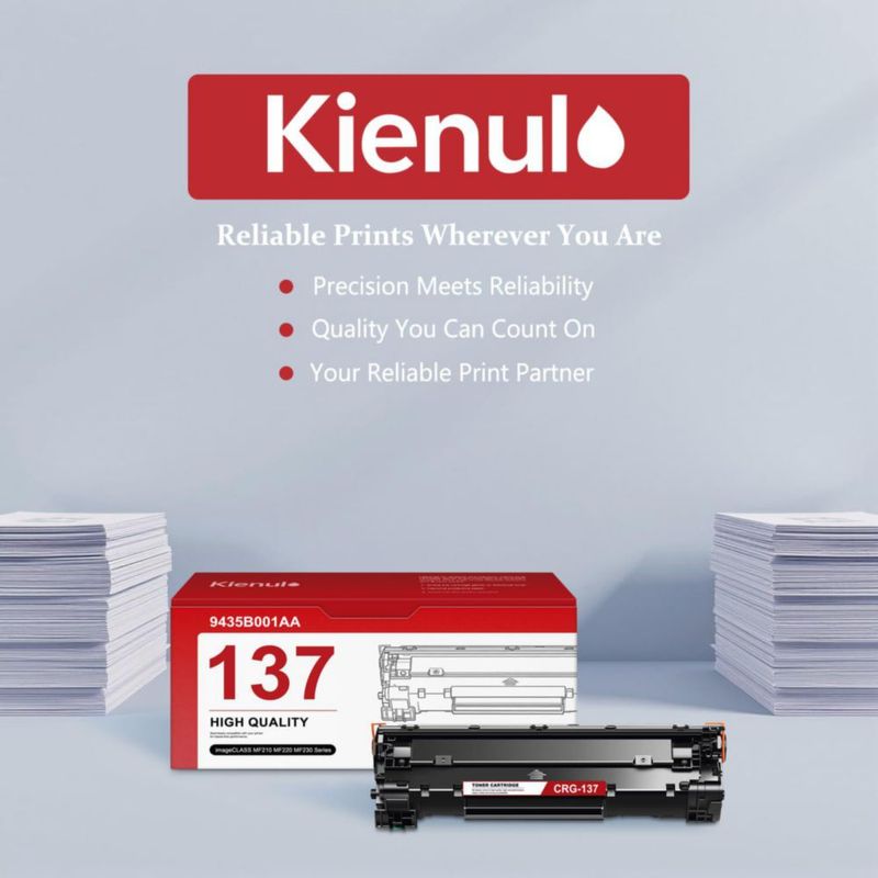Tóner Kienul CRG-137 2 unidades Negro de alto rendimiento