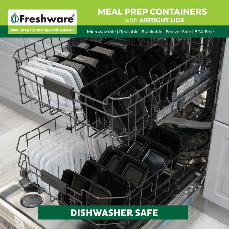 Envases Freshware para preparación de comidas paquete de 50 800 ml sin BPA