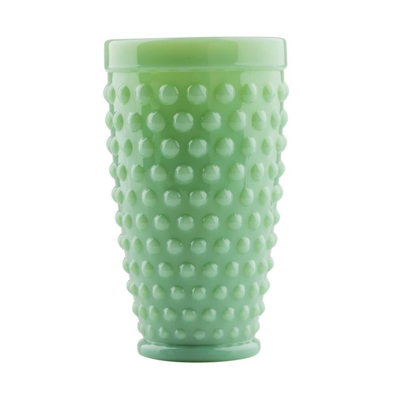 Vaso tipo tumbler Tablecraft 400 ml Jadeite Verde con Patrón de Clavos