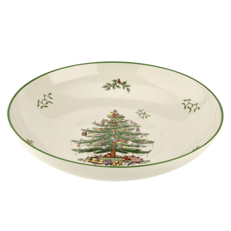 Cuenco de Pasta Spode 33 cm con Diseño de Árbol de Navidad