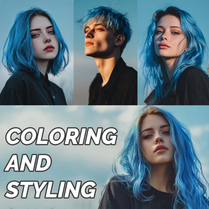 Cera de color para el cabello SOVONCARE 120 g Azul - Tinte temporal