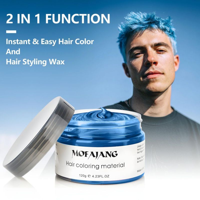 Cera de color para el cabello SOVONCARE 120 g Azul - Tinte temporal
