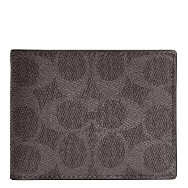 Cartera Coach 10 cm × 8 cm × 1 cm Signature Crossgrain