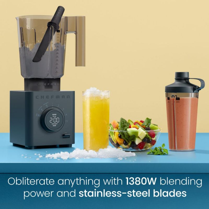 Licuadora Chefman Obliterator 1380 W 14 L con tarro de viaje