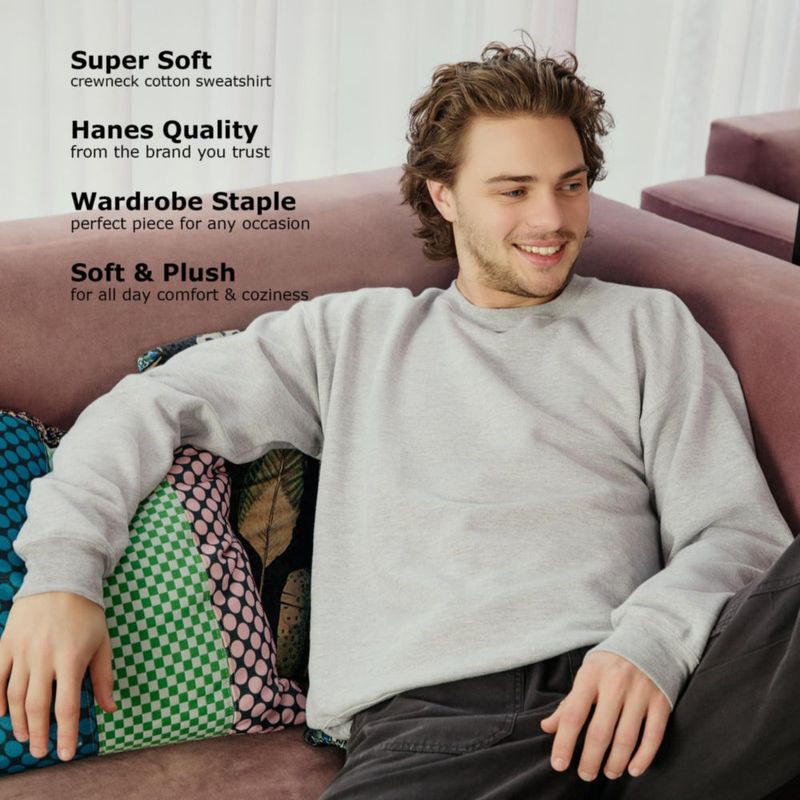 Sudadera Hanes ComfortBlend Talla Mediana - Acero Claro